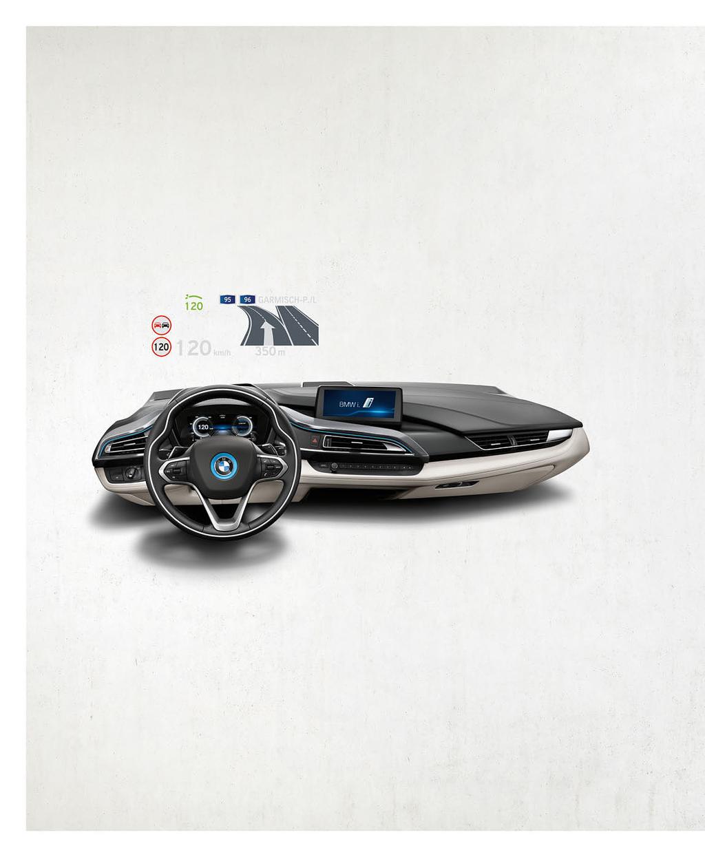 INNOVATION AND TECHNOLOGY 38 39 TOMORROW S INNOVATION. ON THE STREETS OF TODAY. BMW i CONNECTED DRIVE KEEPS THE DRIVER IN TOUCH WITH THE WORLD INSIDE AND OUTSIDE OF THE CAR.