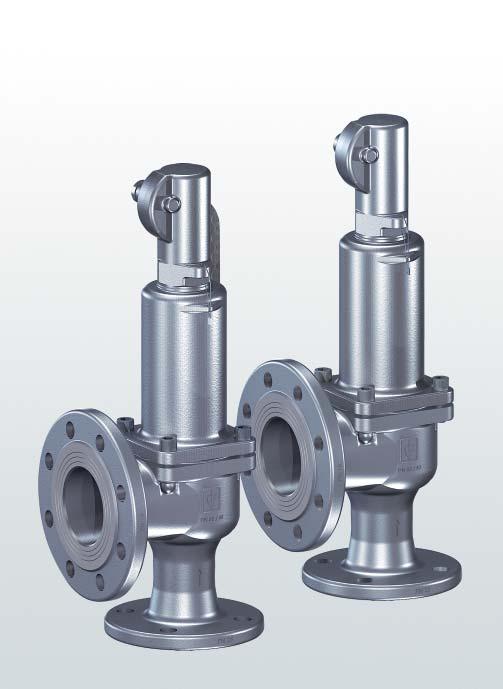 TÜV/CE safety valves angle-type for industrial applications 3.