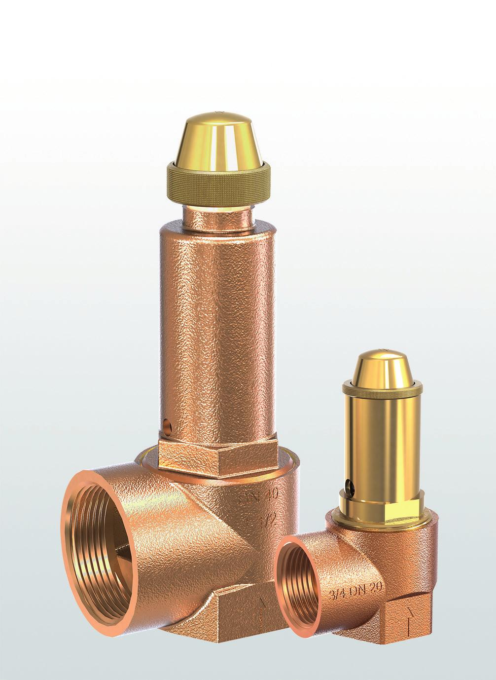 Type test approved safety valves angle-type for industrial applications 3.