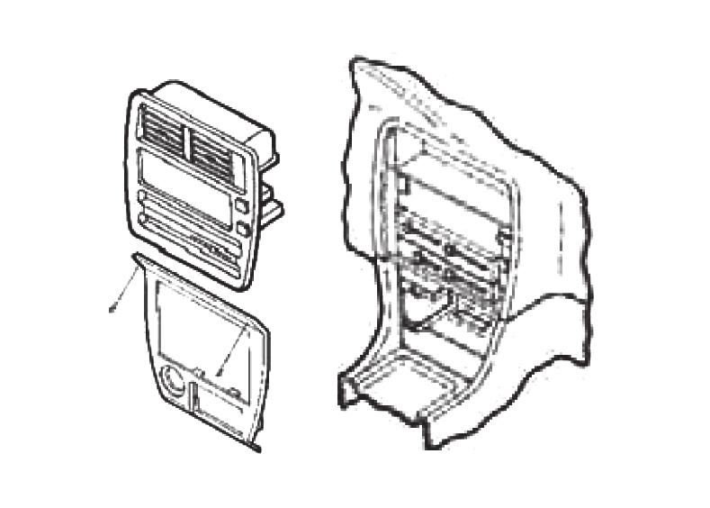 Corolla (sedan/wagon, upper dash) 1988-1992 1. Remove (4) screws from the top edge of the instrument trim bezel and (2) screws below the radio opening. 2.