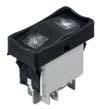 KG series Power rocker switches Distinctive features and specifications Protected rocker Illuminated or nonilluminated VDE (EN 08) approved Sealed to IP ELECTRICAL SPECIFICATIONS Currrent/voltage
