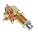 82 Cole Hersee Corrosion resistant brass case 10 amp @ 12 volt DC, 6-36 volt DC Copper alloy contacts SPST Chrome