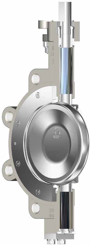 DOUBLE OFFSET HIGH PERFORMANCE BUTTERFLY VALVES Advantages ISO 5211 Mounting Flange Designed to close mount a gear operator or actuator for easy installation.
