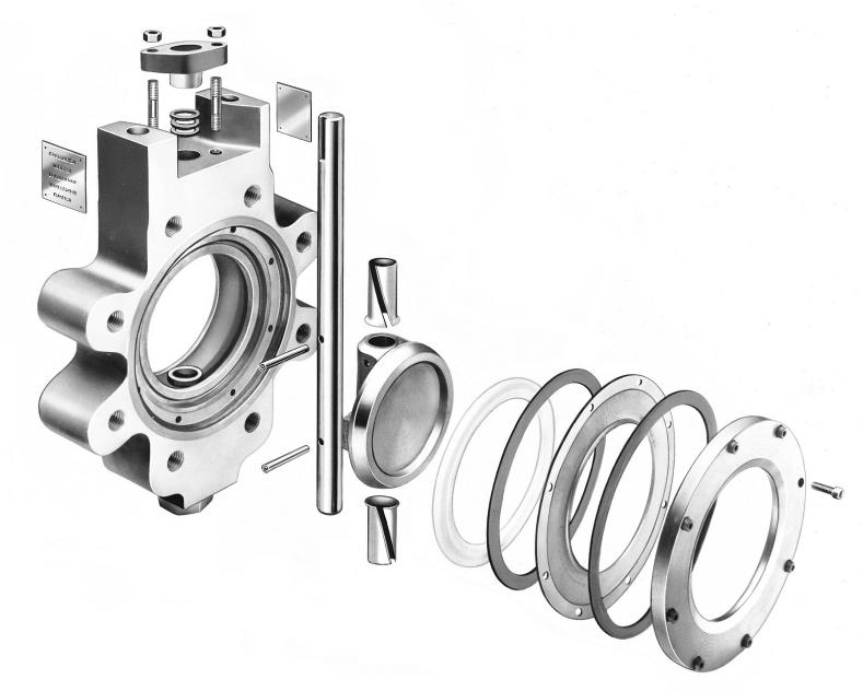 UHMPE (Ultra High Molecular Weight Polyethelene) PEEK (PolyetheretherKetone) Metal Seated Valves Inconel Notes 1. On valve sizes above 12 (DN 300) a bolted base plate is provided. 2.