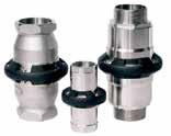 SAFETY BREAK-AWAY COUPLINGS Features: Designed to prevent pull away accidents, protect terminal