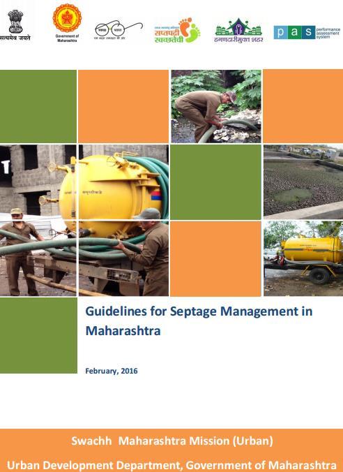 Maharashtra: Septage management guidelines Directs cities to take up citywide FSM services Advocates scheduled emptying