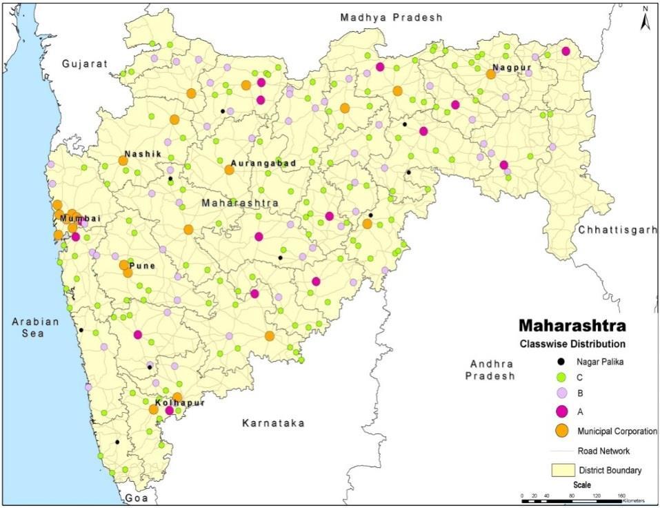 Maharashtra is one of the most urbanized states in India, with ~45% of its population living in urban centres Demography Sanitation status 25% URBAN HHs HAVE NO LATRINE FACILITY WITHIN PREMISES 48%
