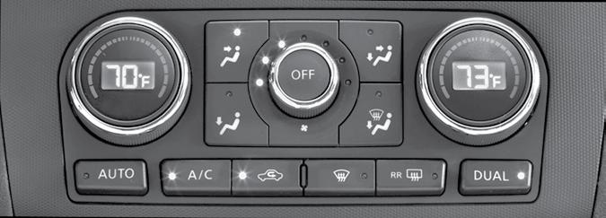 02 TEMPERATURE CONTROL DIALS Turn the temperature control dial left for cooler air or right for warmer air.