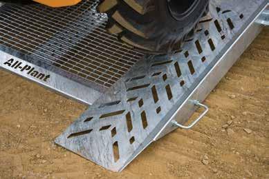 Reinforced anti slip deck ensures that destructive equipment such as rollers will not cause