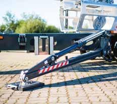 Smooth telescoping thanks to the hydraulic cylinder at any time possible even with load Energy chain inside the boom Multiflex support Pivotable and foldable outriggers Swivelling over obstacles