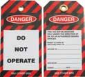 Personal Danger Tags - DO NOT REMOVE - RE-USABLE PVC Material resist water and grease Size only 80 x 50 mm