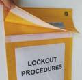A4 Size Plastic Pocket with Velcro Top Close (ULB-3) Can be used for display of Permits and Procedures etc.