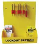 Lockout Station - Basic - 5 Padlocks Basic Lockout Station contains: 5 x Lockout Padlocks 10 x SDT-1 Do Not Operate Tags 5 x SDT-2 Out Of Service Tags 1 x SLH-30 Lockout Hasp Dimensions: 300 x 400 mm