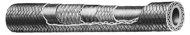 303, 302A Medium Pressure Hose, ittings, and Assemblies Construction: Inner Tube: seamless synthetic rubber compound Reinforcement: synthetic impregnated single-wire braid over single cotton braid