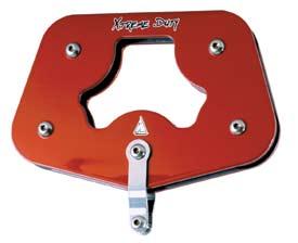 1/4 thick 6061-T6 red powder coated aluminum plates, hard anodized sheaves and T-316 fasteners make for a very husky unit, yet it only weighs 4lbs. SHEAVE DIA. MAX. WIRE DIA. DIMENSIONS (L.