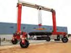 cranes that range from 15 ton to 100 ton (U.S.