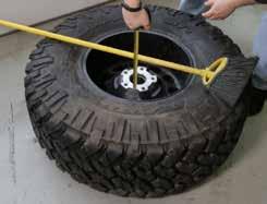 b Use a tape measure and find half the height of your tire. Use this measurement to set the vertical mounting position (When in doubt, always round up). Use the four 1/2 x 1.