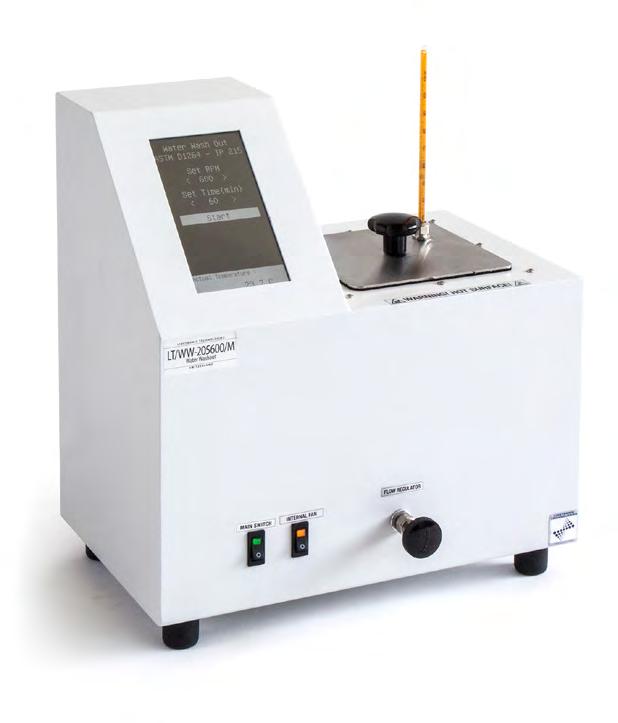 Manual and Semi-automatic Analysers: Water Water Washout Characteristics of Lubricating Greases ASTM D1264 IP 215 Water Washout Characteristics of Lubricating Greases.
