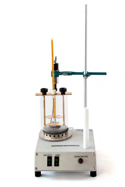 Manual and Semi-automatic Analysers: Bitumen Ring and Ball ASTM D36 IP 58-B Softening Point of Bitumen (Ring and Ball Apparatus) This test method coversthe determination of the softening point of