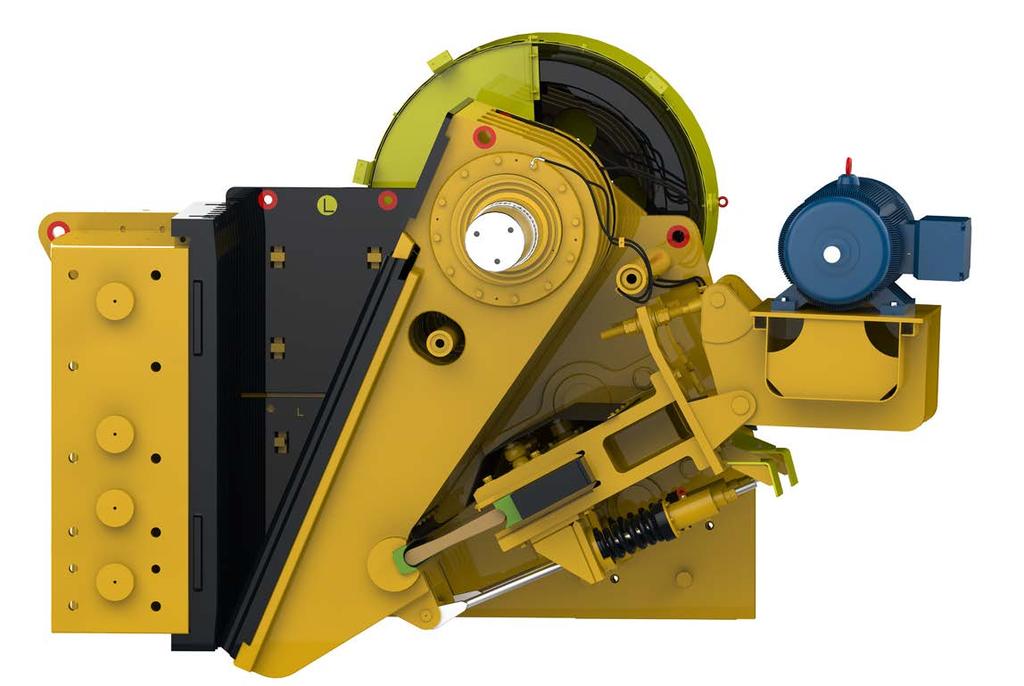 1 9 2 10 3 11 25 4 12 13 14 5 6 7 21 22 15 19 24 16 17 18 26 20 8 23 Trio CT Series Jaw Crusher Product Features 1 Flywheel safety guard 11 Eccentric