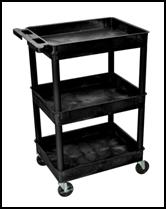 Trolley with flat shelves (load height 840 mm) Shelves