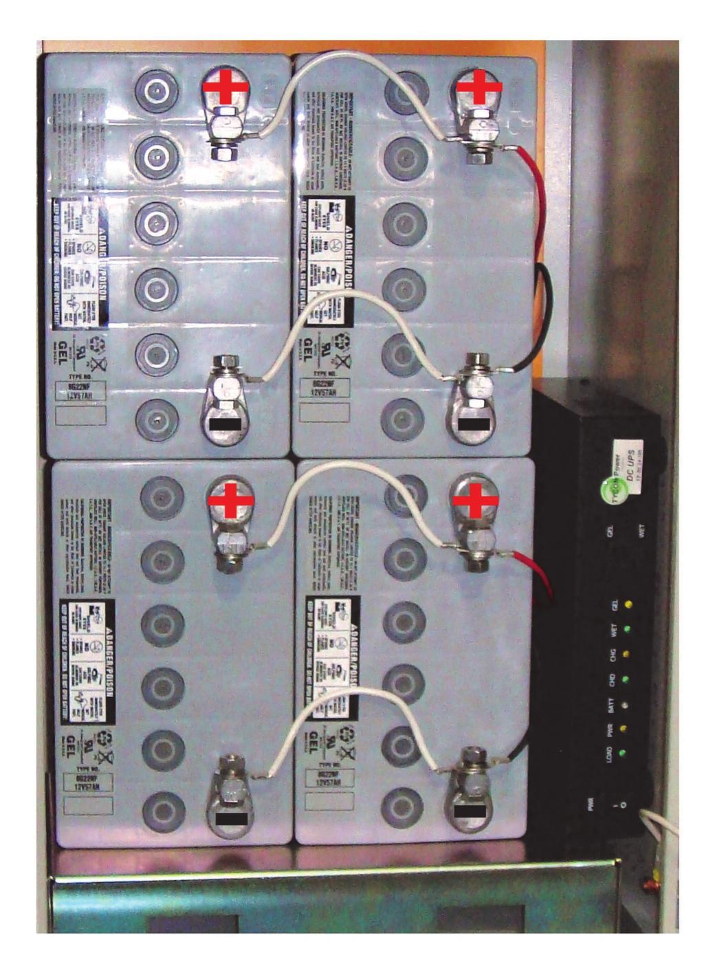 12V 200Ah battery configuration is shown here.