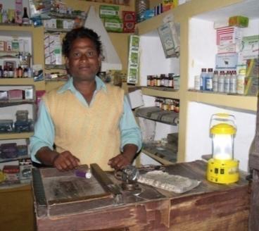 Stories from the Field Dinesh Saxena, 40, has a small pharmacy in Buttla Doulat village. The solar lantern brought many benefits to my shop and to my customers.
