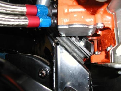 4 Hemi Headers, a TTi Filter Blocking Plate 1 must be used in conjunction with a Remote Mount Oil Filter Kit 2.
