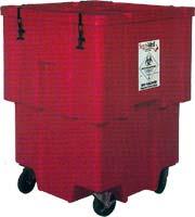 TEXCHINE INC. CART CATALOG 2005 Reusable Medical Waste Containers A Segri-Med Maxi Container features built-in wheels and functions as a receptacle/collection container for bulk waste management.