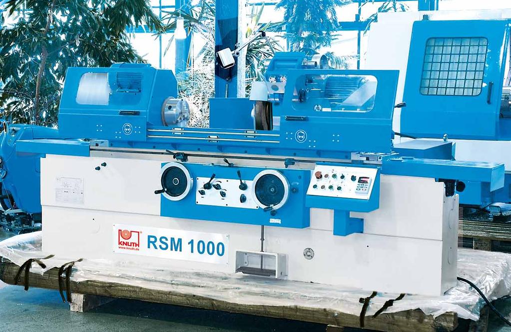 Conventional Cylindrical Grinding Machine RSM 1000 RSM 1500 Standard Equipment: 2-axis position indicator, inside grinding unit, open rest, closed rest, 3-jaw chuck, coolant system, grinding wheel