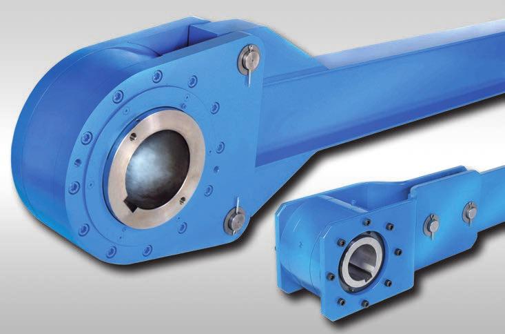Complete FRHD with arm with sprags Application as Backstop for installations with low speeds. The freewheels are designed for the use in inclined conveyorbelts, elevators or pumps.