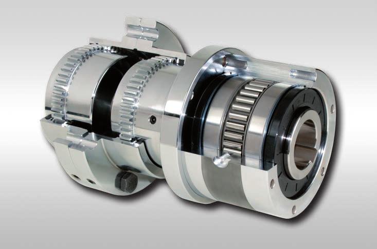 Complete s FR CA with gear coupling with sprags Application as Overrunning Clutch Features Complete FR CA incorporate a freewheel FR and a gear coupling.