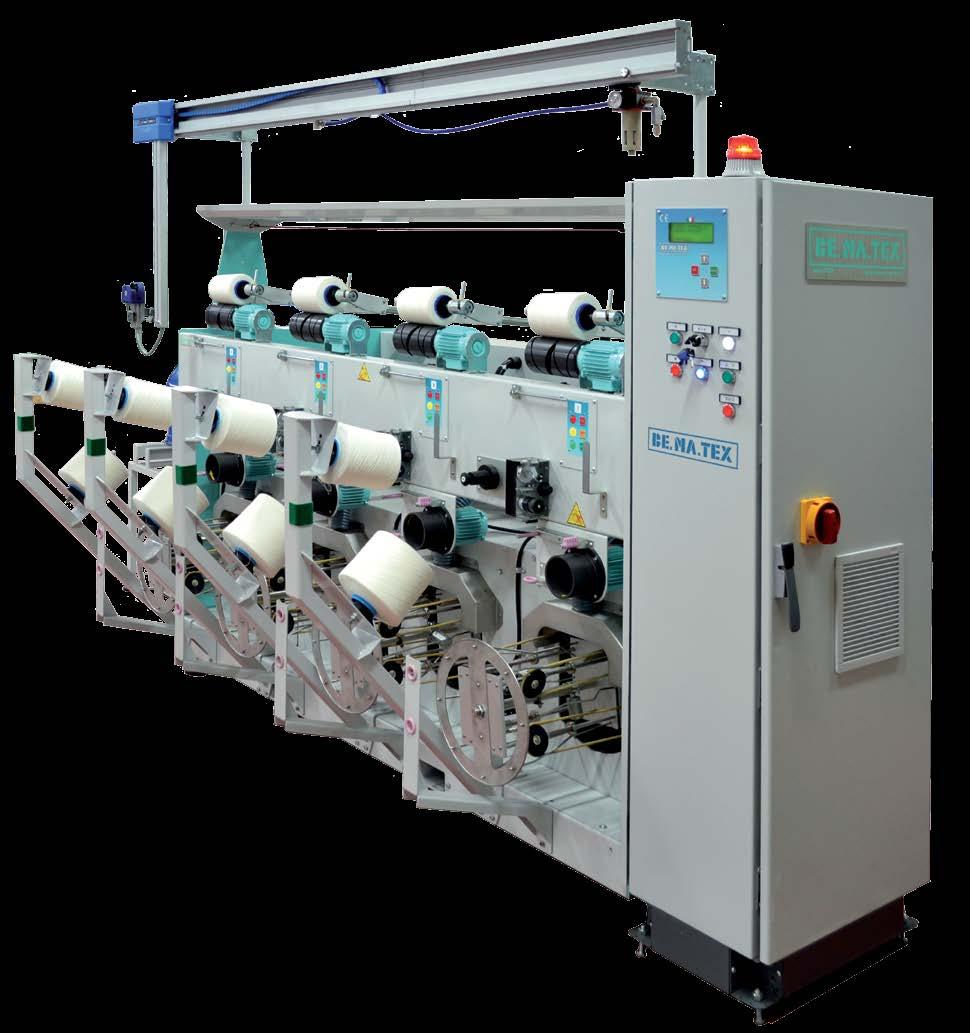 Designed for continuous bulking and shrinkage ELECTRONIC CONE WINDING MACHINE mod.