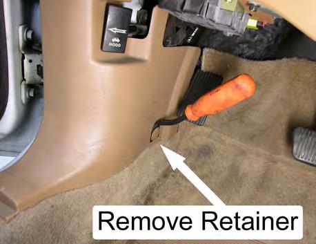 4. (DB Only) Remove the plastic retainer from the driver and