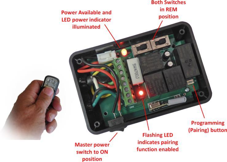 Adding or Replacing a Remote Transmitter Press until you hear or feel a click If you are adding or changing the key fob remote, you must program the control module receiver unit to recognize the new