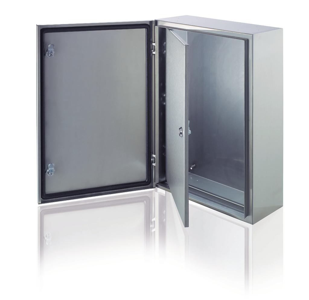 SRX enclosures General characteristics and applications 2 AISI 04 stainless steel allows enclosures to be installed either indoors or outdoors, mounted to the wall or the floor.