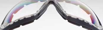 Fire-resistant elastic headband secures spectacle firmly and