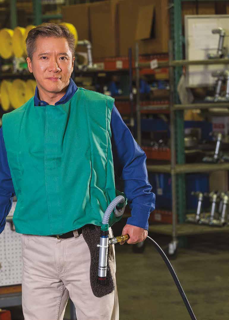Heat Stress Vest & Air Distribution Systems Excessive heat A major contributor to physically dangerous worker fatigue resulting in possible health risk and probable production loss.