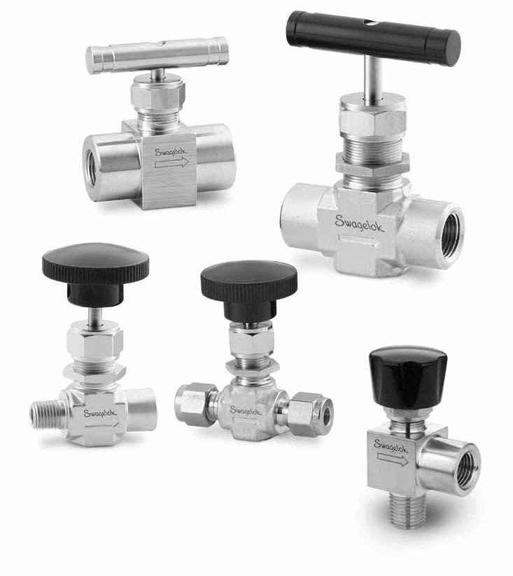 Integral-Bonnet Needle Valves 18, 20, and 26 Series Live-loaded packing system
