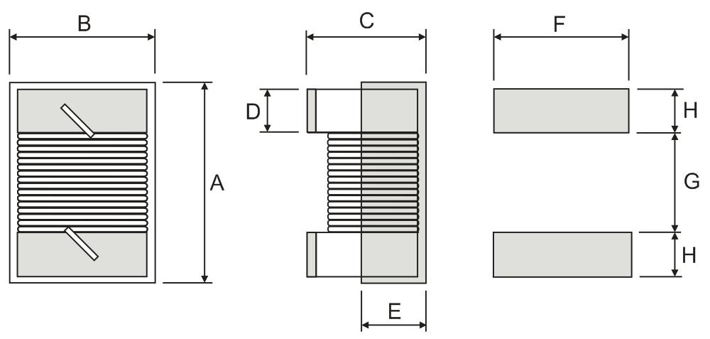 Schematic Dimensions in mm TYPE A(max) B(max) C(max) D(ref) E(ref) F(mm) G(mm)