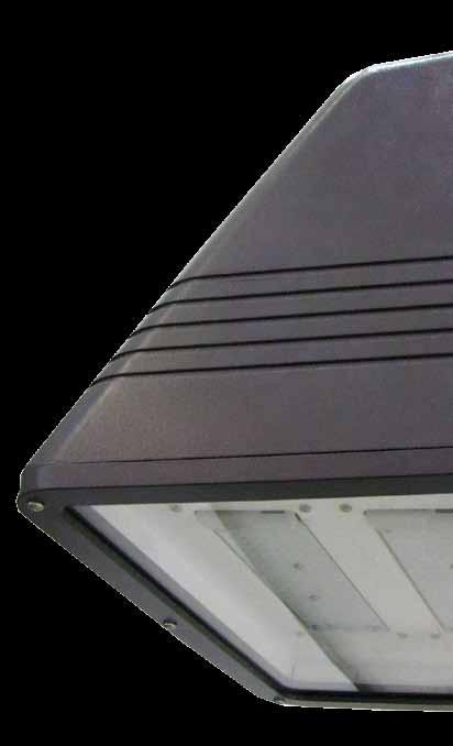 ECO-NIGHT Wall-Mount The classic design of the Eco-Night wall-mounted LED fixture lends itself to outdoor applications such as schools, shopping areas, hospitals, restaurants, office buildings and