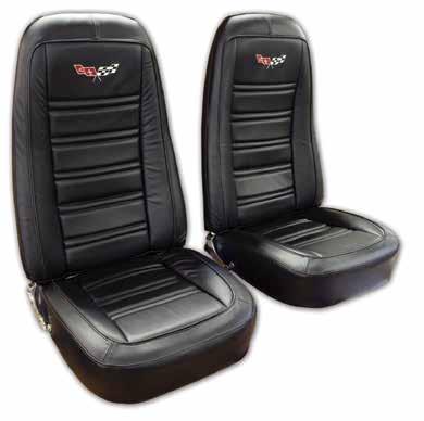 Seat Covers 1972-1978 Embroidered Leather Seat Covers Now you can have your Seat Covers EMBROIDERED with your choice of Corvette Logo.