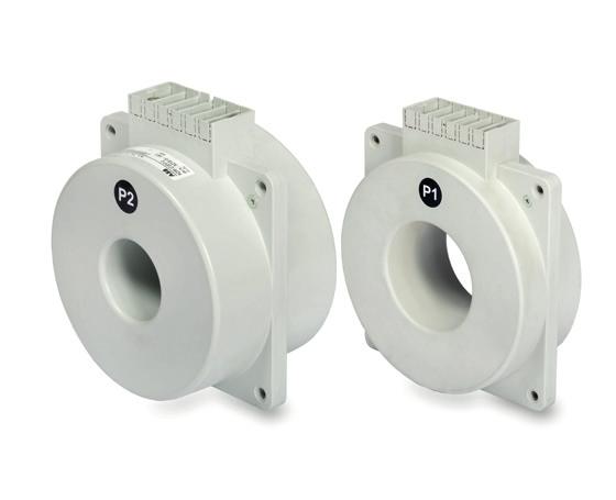 Available diameters: 59, 70, 90 mm Reconnectable on secondary side Mounting by fixation points in a plastic housing Sealable secondary terminal available 6 secondary terminals Primary current: