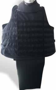 The vest is made of Dyneema or Kevlar gold flex. The cup size can come in A, B, C and D.