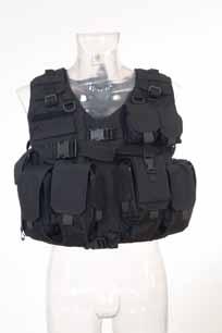 The vest comes with magazine pouches and provides protection for the upper body.