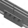 Rail 8 303018C BND SPLICE BAR SERRATED CLR Aluminum extrusion for joining adjacent lengths of rail to one