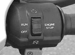 Engine Off Switch Engine will be forced to stop while switched to OFF"position. Engine will be allowed to restart if switched to RUN"position. 5.