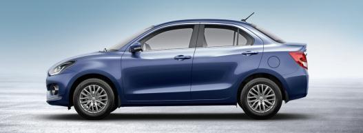 EXTERIOR STYLING AUTHENTIC SEDAN STYLING The design form of the Dzire accentuates a signature sedan style with its sleek,