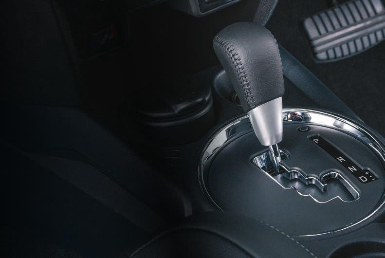 SMOOTH OPERATOR CVT TRANSMISSION The INVECS-III CVT (Continuously Variable Transmission) with a 6-step Sports Mode shift control is tuned to