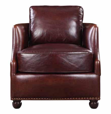 VATHY LEATHER ACCENT CHAIR Suggested Retail Price: $1,797.